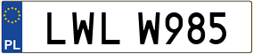 Truck License Plate